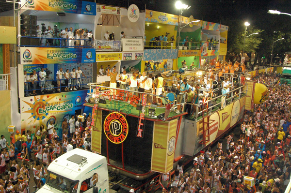 Partying in the streets of Rio de Janeiro