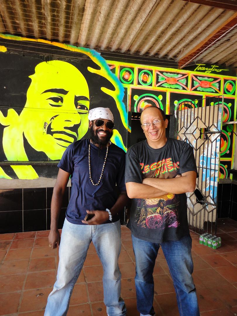 Tarrus Riley and Ademar Danilo Jr. promoter of the festival in Brazil