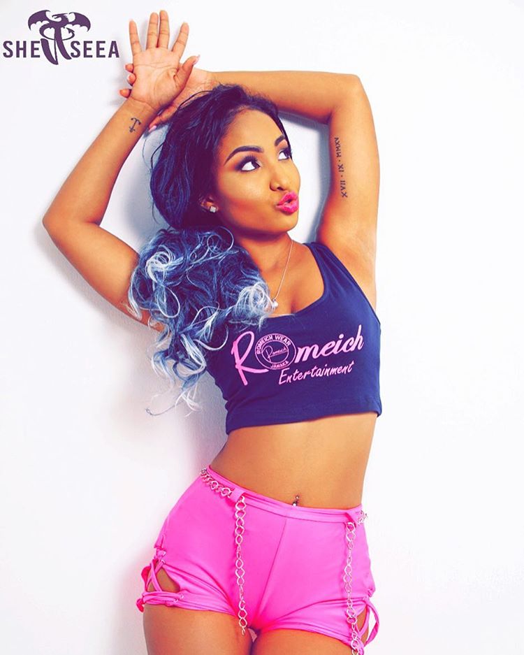 shenseea pink shots